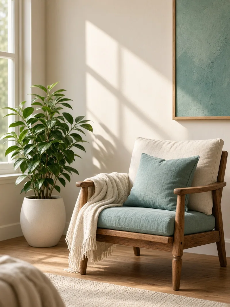 Intérieur calme et lumineux